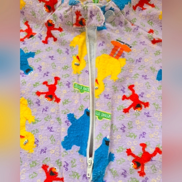 Vintage Y2K early 2000s handmade Sesame Street baby toddler nightgown dress - Picture 7 of 8